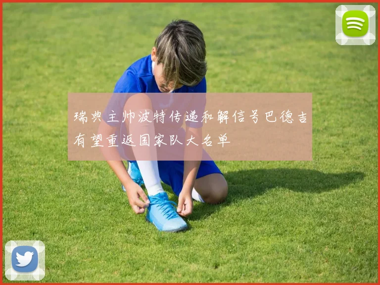 瑞典主帅波特传递和解信号巴德吉有望重返国家队大名单